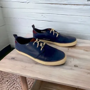 Toms X Marvel Blue Leather Sneakers, Size 11.5