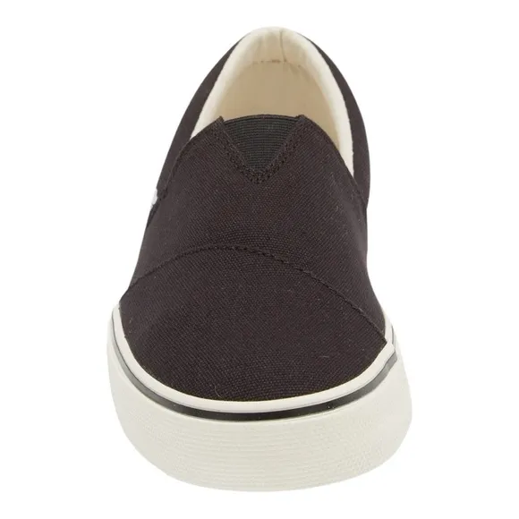 ♥️Toms♥️Men’s Alpargata Black &amp; White Slip-On Sneaker Size (7.5) Med Width