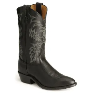 TONY LAMA MEN'S STALLION LEATHER AMERICANA WESTERN BOOTS 8.5EE Black Xtra- Wide
