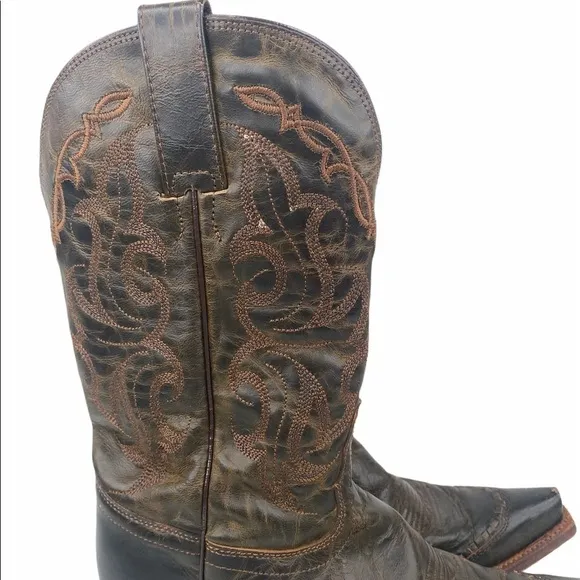 Tony Lama Sierra Goldrush Distressed Leather Boots