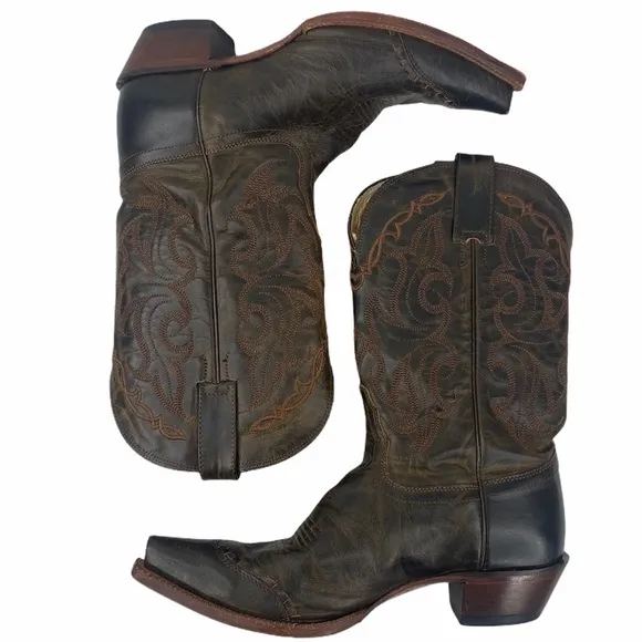 Tony Lama Sierra Goldrush Distressed Leather Boots