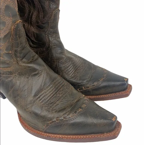 Tony Lama Sierra Goldrush Distressed Leather Boots