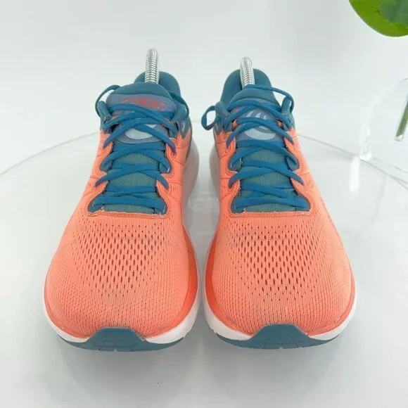 Topo Phantom 2 Women's Size 9 Running Shoes Orange Blue Lace Up Sneakers
