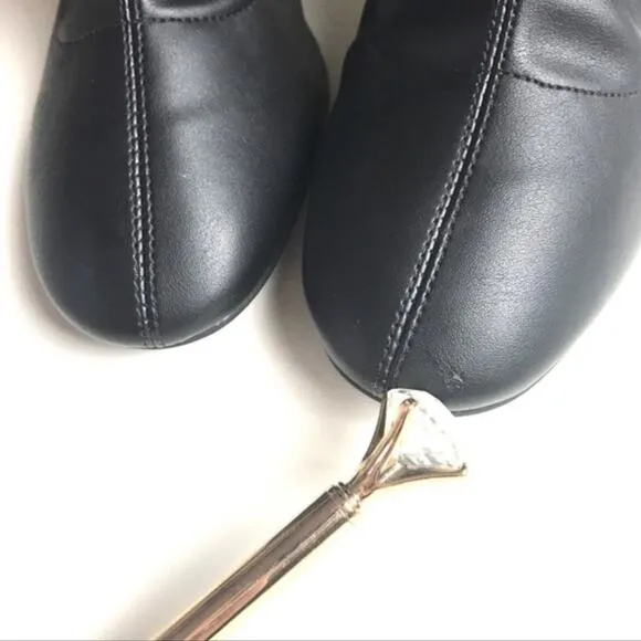 Topshop HAVEN Electroplated Heel Sock Boot.