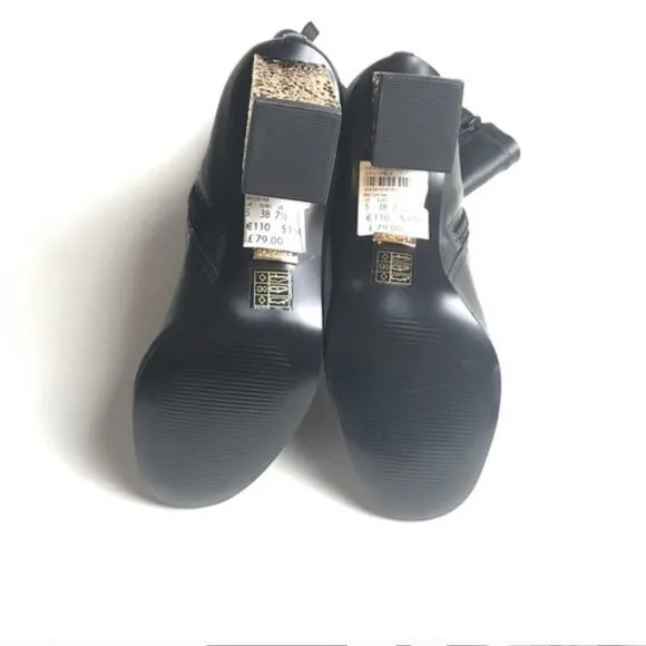 Topshop HAVEN Electroplated Heel Sock Boot.