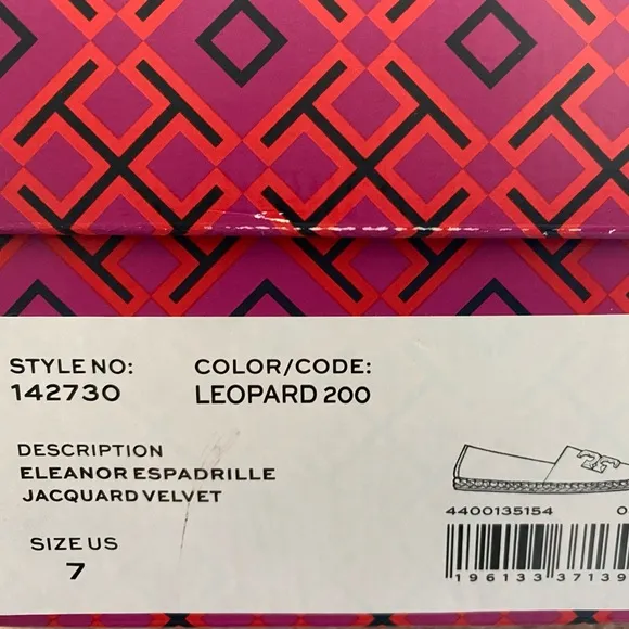 Tory Burch Eleanor Espadrilles Flat NWT
