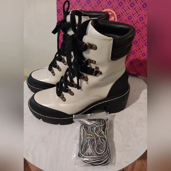 Tory Burch Lug Sole Hiker Boots