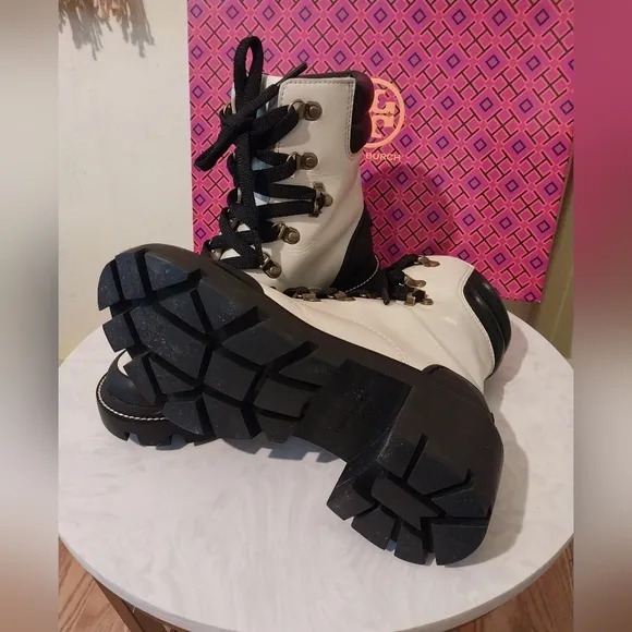 Tory Burch Lug Sole Hiker Boots