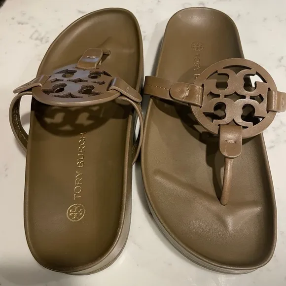 Tory Burch miller cloud sandals NWOT