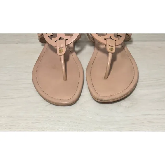 Tory Burch Miller Light Makeup Leather Sandals Size 10