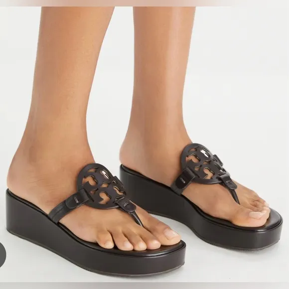 TORY BURCH Women's Miller Wedge Sandal NWOT