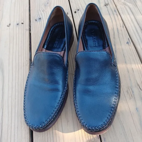 Trask Men's Black Leather Loafers.  Sz 10.5M