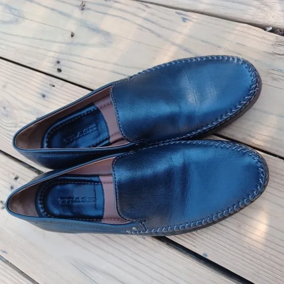 Trask Men's Black Leather Loafers.  Sz 10.5M