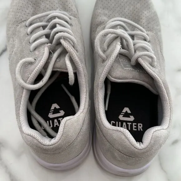Travis Mathew Cuater Heather Gray Knit Suede Sneaker