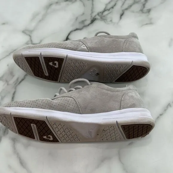 Travis Mathew Cuater Heather Gray Knit Suede Sneaker