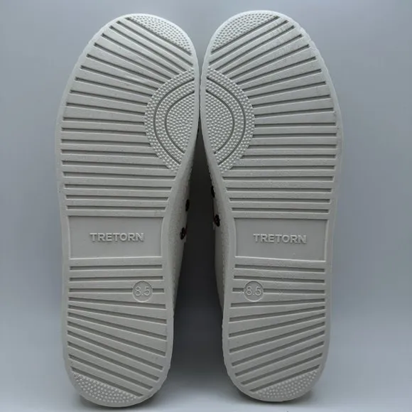 Tretorn Nylite Womens Tennis Shoes Sneakers 8.5‎ White Pink Lace Low Top Comfort