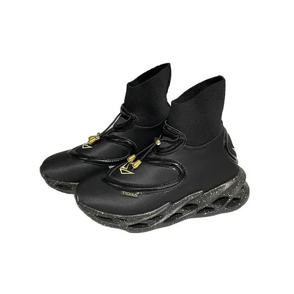TRONUS Blackout High Top Sneakers Size M‎ 6 - W 7.5- Never Worn!