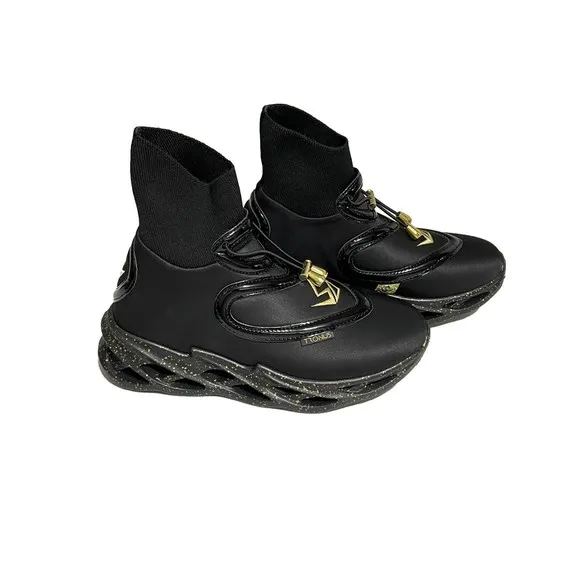 TRONUS Blackout High Top Sneakers Size M‎ 6 - W 7.5- Never Worn!