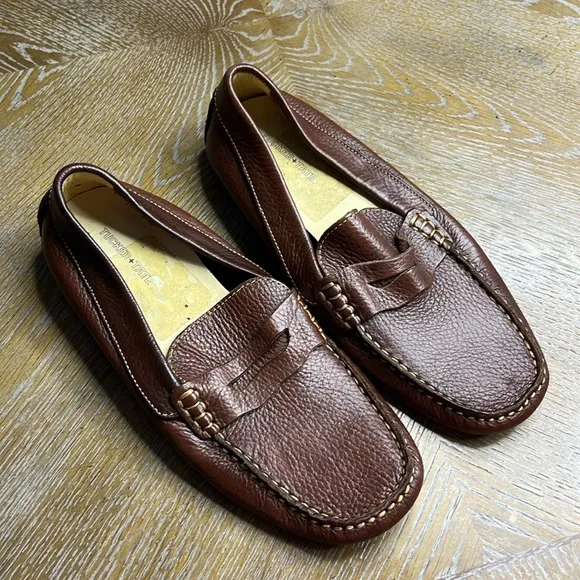 TUCKER   TATE Brown Leather Loafers 37