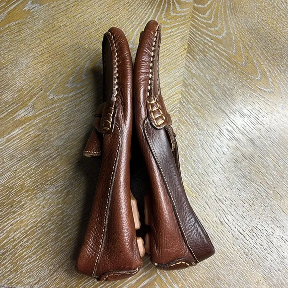 TUCKER   TATE Brown Leather Loafers 37