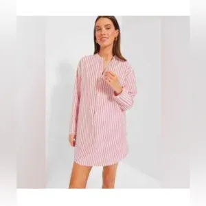 Tuckernuck Bodie Cover-Up size S Strawberry Stripe Seersucker Resort NWT $128