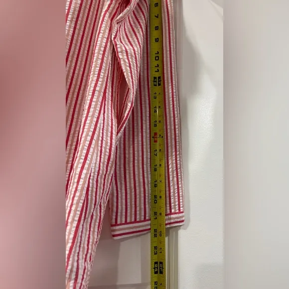 Tuckernuck Bodie Cover-Up size S Strawberry Stripe Seersucker Resort NWT $128