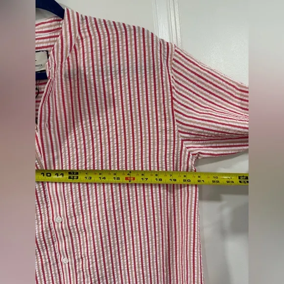 Tuckernuck Bodie Cover-Up size S Strawberry Stripe Seersucker Resort NWT $128