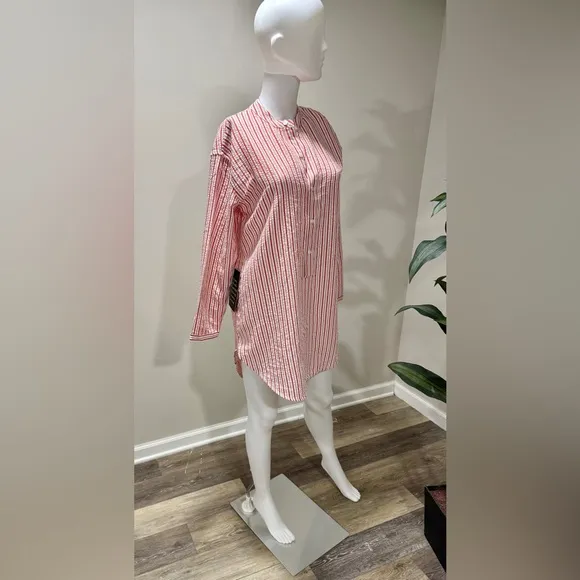 Tuckernuck Bodie Cover-Up size S Strawberry Stripe Seersucker Resort NWT $128