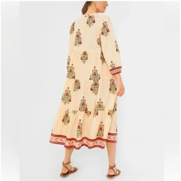Tuckernuck Size S Blush Chandelier Long Sleeve Salty Paloma Midi Dress New NWT