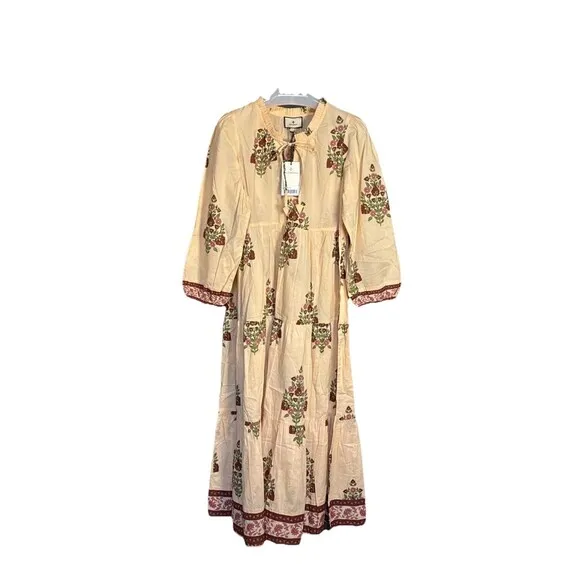 Tuckernuck Size S Blush Chandelier Long Sleeve Salty Paloma Midi Dress New NWT