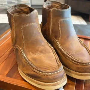 Twisted X Brown Leather Moc-Toe Boots