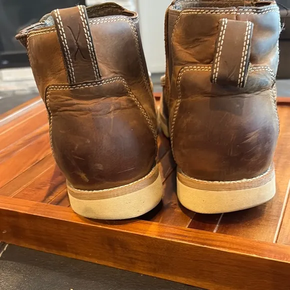 Twisted X Brown Leather Moc-Toe Boots