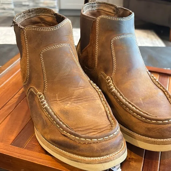 Twisted X Brown Leather Moc-Toe Boots