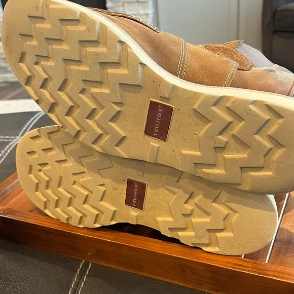 Twisted X Brown Leather Moc-Toe Boots