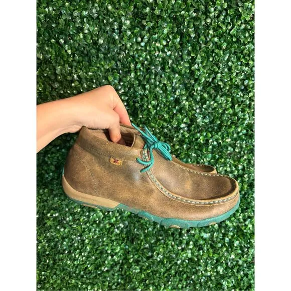 TWISTED X LEATHER LOAFERS SZ 10M
