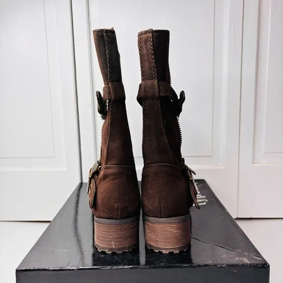 TYPE Z Yule Black Rooster Brown Boots Size 9M
