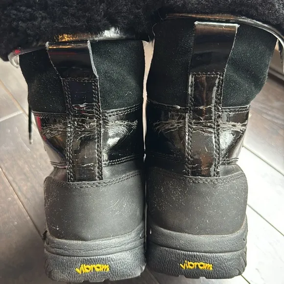 UGG AUSTRALIA BUTTE MEN'S BLACK BOOTS SIZE 12