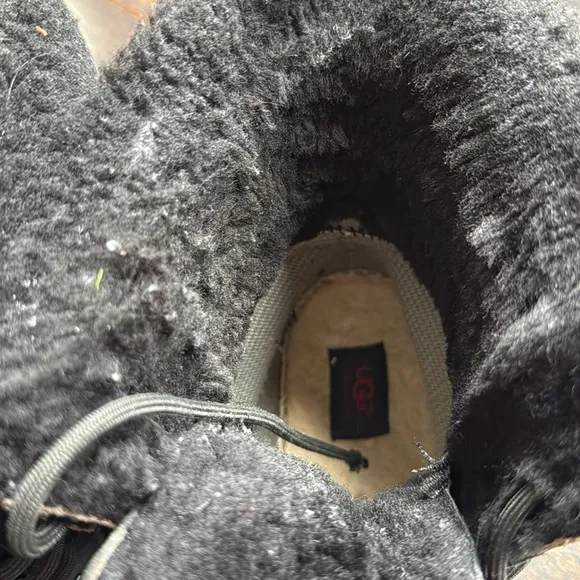 UGG AUSTRALIA BUTTE MEN'S BLACK BOOTS SIZE 12