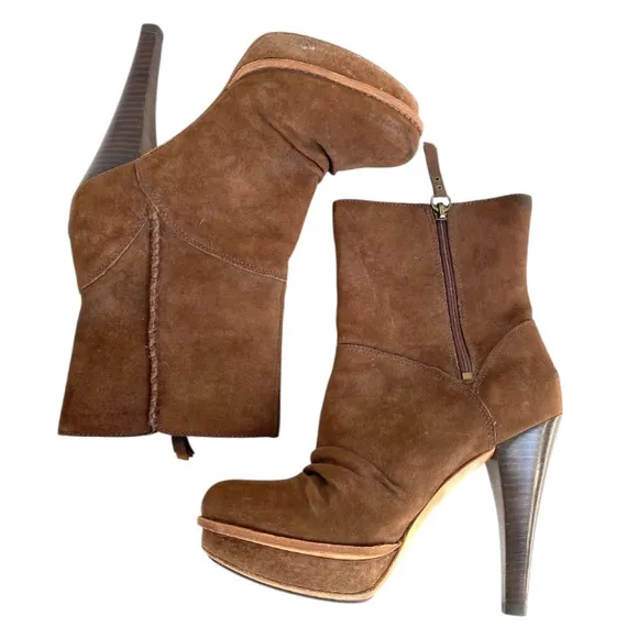 UGG Australia Women's &quot;Bianka&quot; Water Resistant Heeled Boots 7