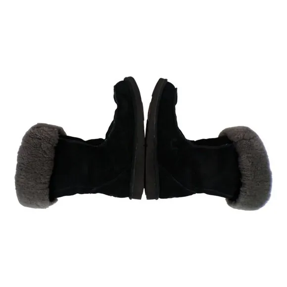 UGG® Australia Women’s Downtown Sheepskin Boots Classic 5210 Black Size 10 #1049