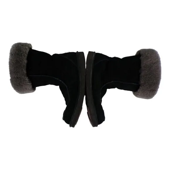 UGG® Australia Women’s Downtown Sheepskin Boots Classic 5210 Black Size 10 #1049