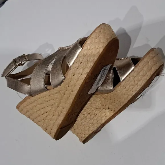 UGG Careena Leather Wedge Sandals