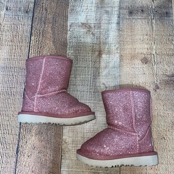 Ugg classic short II glitter boots