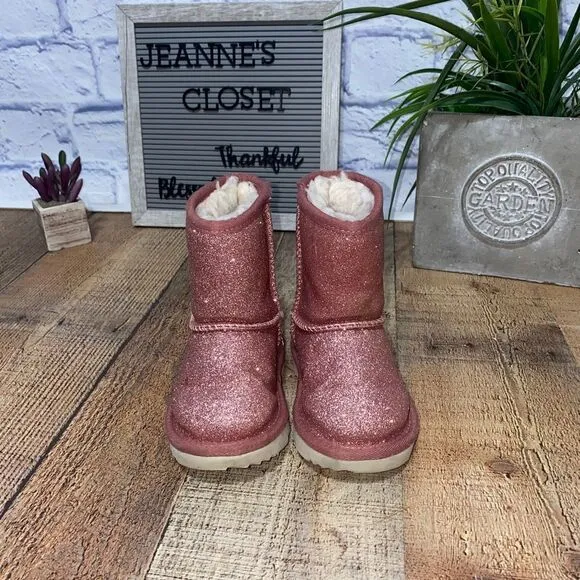 Ugg classic short II glitter boots