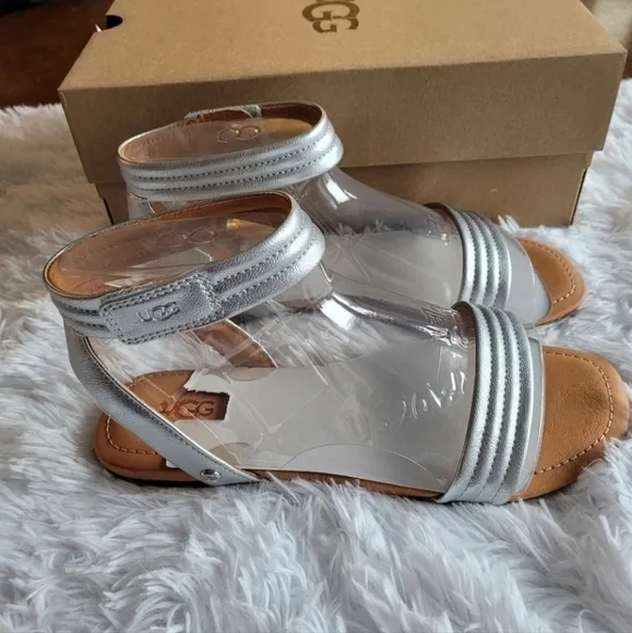 UGG Ethena Metallic Sandals