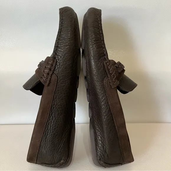Ugg Henrick Brown Leather Slip On Loafers 110680