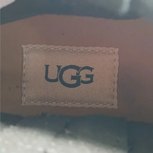 UGG Josefene Cuff Ankle Boots Womens 5.5 Black Suede Grunge Gorpcore Whimsygoth
