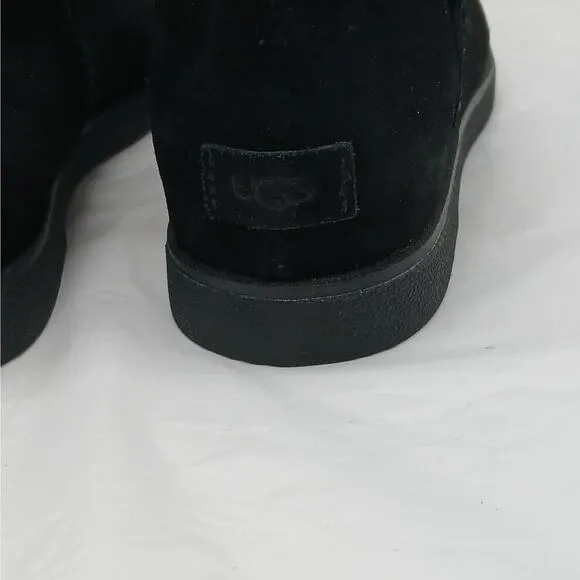 UGG Josefene Cuff Ankle Boots Womens 5.5 Black Suede Grunge Gorpcore Whimsygoth