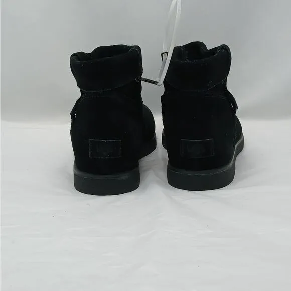UGG Josefene Cuff Ankle Boots Womens 5.5 Black Suede Grunge Gorpcore Whimsygoth