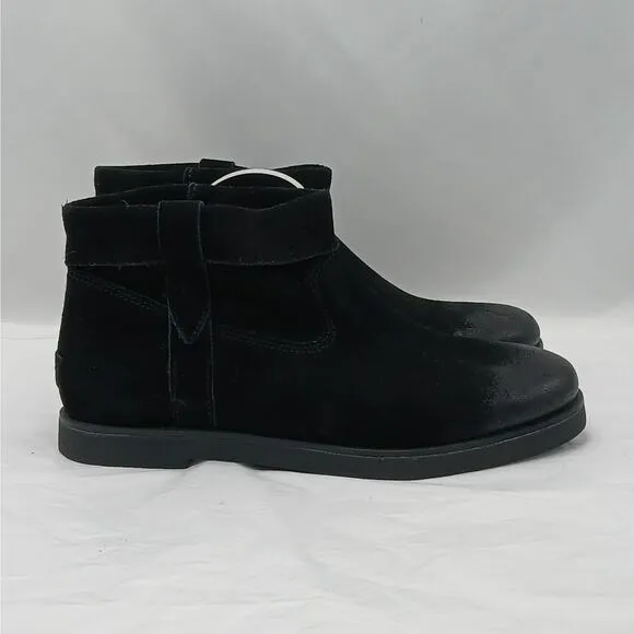 UGG Josefene Cuff Ankle Boots Womens 5.5 Black Suede Grunge Gorpcore Whimsygoth